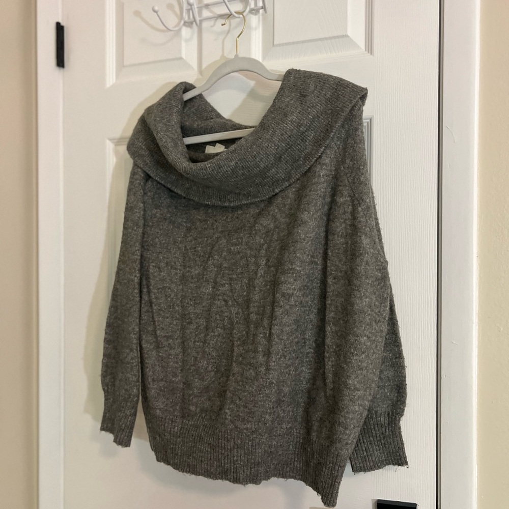 H&M Charcoal Cowl Neck Sweater